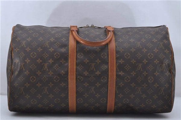 Authentic Louis Vuitton Monogram Keepall 55 Travel Boston Bag M41424 LV 6103D