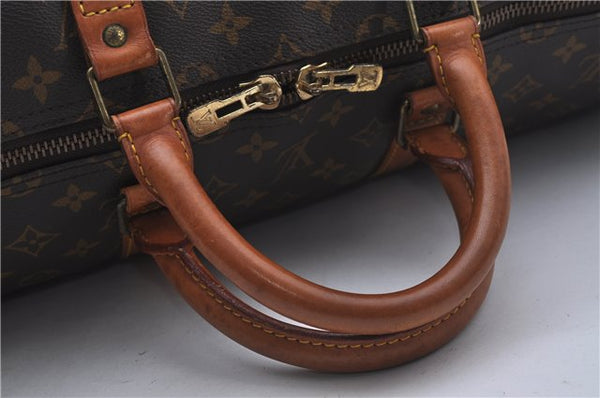 Authentic Louis Vuitton Monogram Keepall 55 Travel Boston Bag M41424 LV 6103D