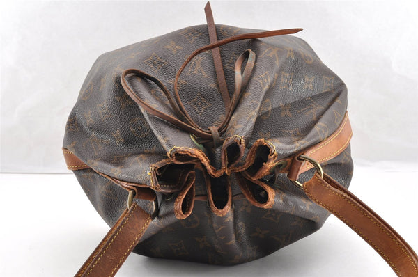 Authentic Louis Vuitton Monogram Petit Noe M42226 Shoulder Drawstring Bag 6103I
