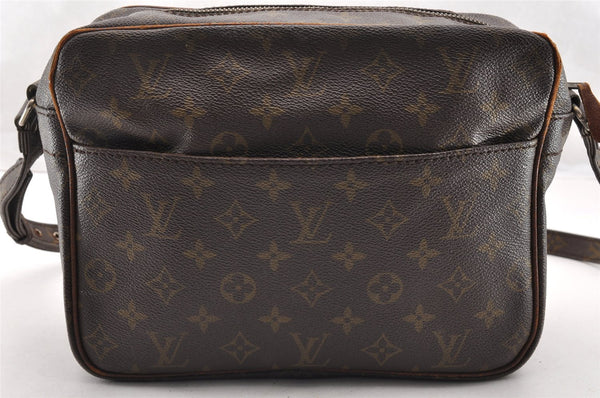 Authentic Louis Vuitton Monogram Nile Shoulder Cross Body Bag Old Model LV 6104I
