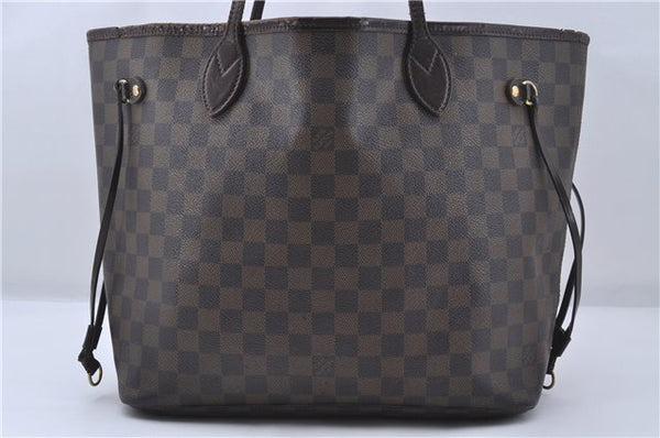 Authentic Louis Vuitton Damier Neverfull MM Tote Bag N51105 LV 6106D