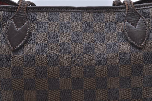 Authentic Louis Vuitton Damier Neverfull MM Tote Bag N51105 LV 6106D