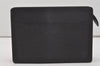 Authentic Louis Vuitton Epi Pochette Homme Clutch Hand Bag Black M52522 LV 6107I