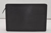 Authentic Louis Vuitton Epi Pochette Homme Clutch Hand Bag Black M52522 LV 6107I