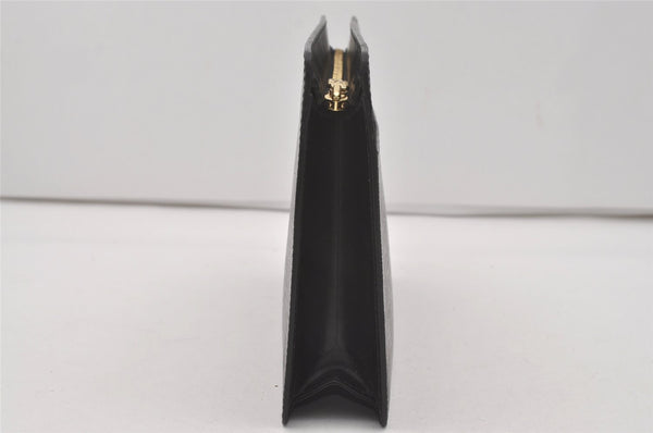 Authentic Louis Vuitton Epi Pochette Homme Clutch Hand Bag Black M52522 LV 6107I