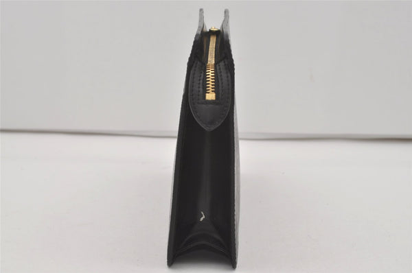 Authentic Louis Vuitton Epi Pochette Homme Clutch Hand Bag Black M52522 LV 6107I