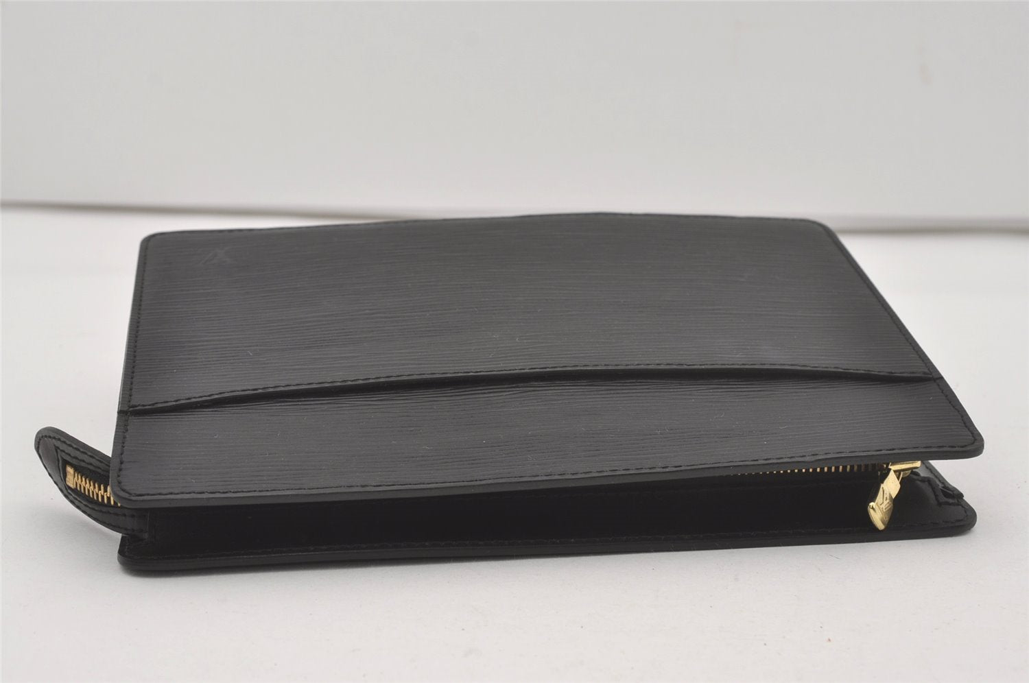 Authentic Louis Vuitton Epi Pochette Homme Clutch Hand Bag Black M52522 LV 6107I