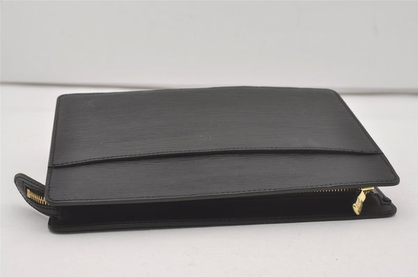 Authentic Louis Vuitton Epi Pochette Homme Clutch Hand Bag Black M52522 LV 6107I
