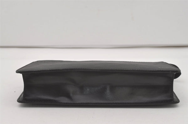 Authentic Louis Vuitton Epi Pochette Homme Clutch Hand Bag Black M52522 LV 6107I