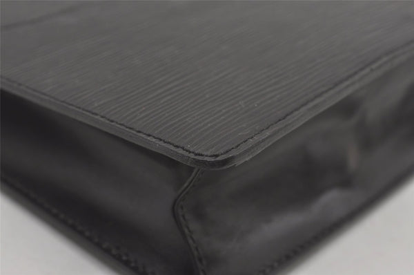 Authentic Louis Vuitton Epi Pochette Homme Clutch Hand Bag Black M52522 LV 6107I