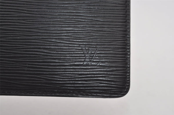 Authentic Louis Vuitton Epi Pochette Homme Clutch Hand Bag Black M52522 LV 6107I
