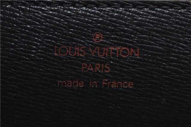 Authentic Louis Vuitton Epi Sellier Dragonne Clutch Bag Black M52612 LV 6109B