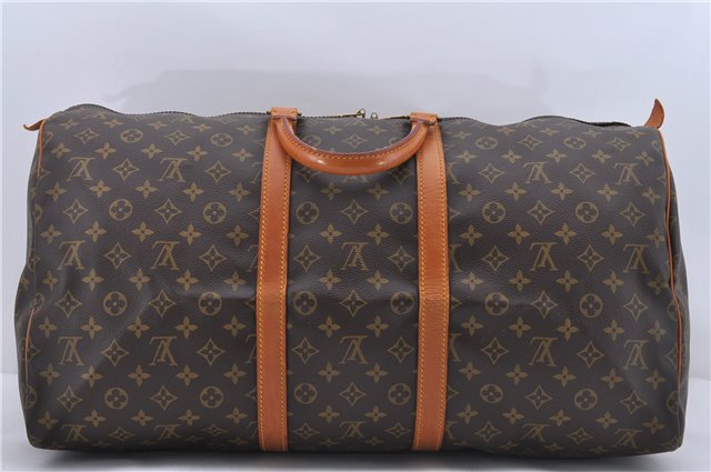 Authentic Louis Vuitton Monogram Keepall 55 Travel Boston Bag M41424 LV 6110D