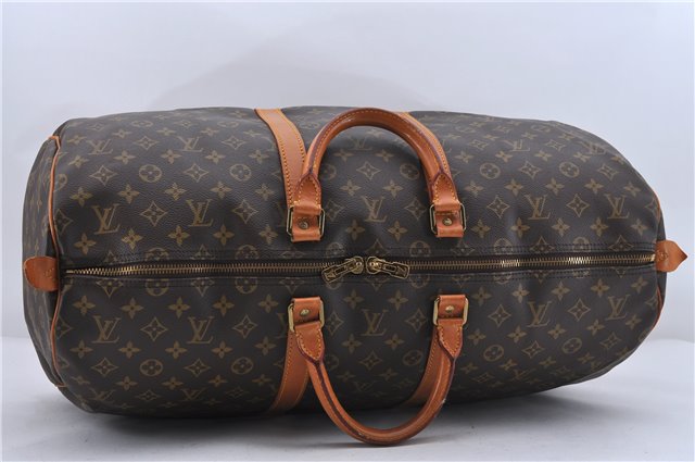 Authentic Louis Vuitton Monogram Keepall 55 Travel Boston Bag M41424 LV 6110D