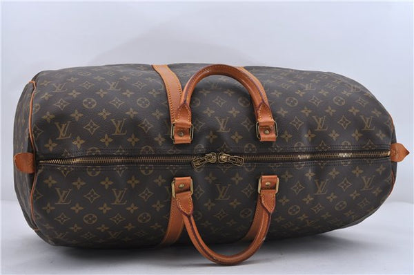 Authentic Louis Vuitton Monogram Keepall 55 Travel Boston Bag M41424 LV 6110D