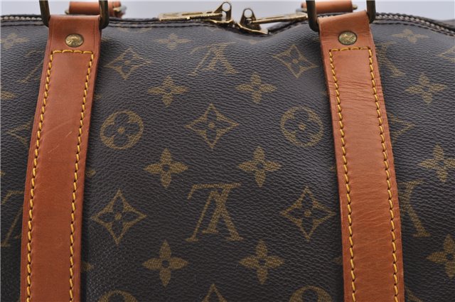 Authentic Louis Vuitton Monogram Keepall 55 Travel Boston Bag M41424 LV 6110D