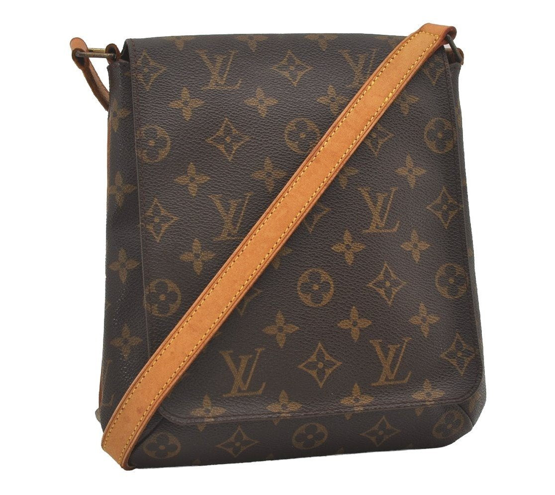 Auth Louis Vuitton Monogram Musette Salsa M51387 Long Shoulder Cross Bag 6110I