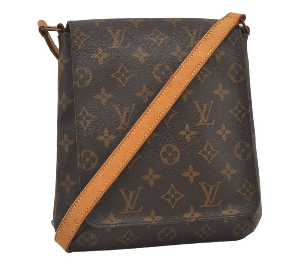 Auth Louis Vuitton Monogram Musette Salsa M51387 Long Shoulder Cross Bag 6110I