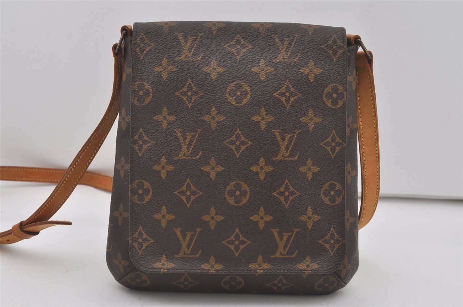 Auth Louis Vuitton Monogram Musette Salsa M51387 Long Shoulder Cross Bag 6110I