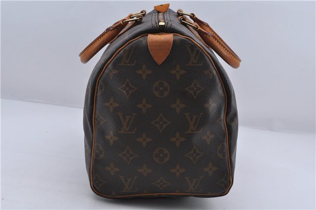 Authentic LOUIS VUITTON Monogram Speedy 30 Hand Bag M41526 LV 6112C