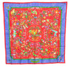 Authentic HERMES Carre 90 Scarf "PIERRES d' ORIENT" Silk Pink Paper Bag 6112E