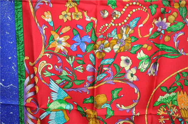 Authentic HERMES Carre 90 Scarf "PIERRES d' ORIENT" Silk Pink Paper Bag 6112E