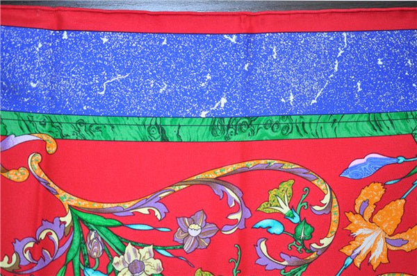 Authentic HERMES Carre 90 Scarf "PIERRES d' ORIENT" Silk Pink Paper Bag 6112E