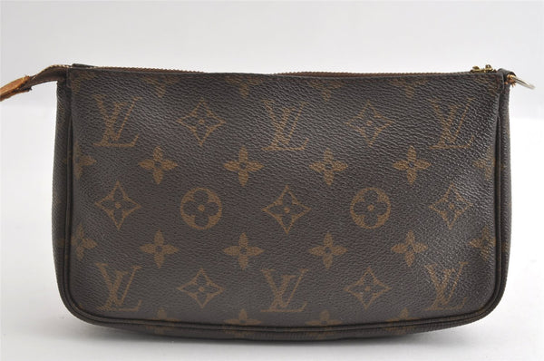 Authentic Louis Vuitton Monogram Pochette Accessoires Pouch M51980 LV Junk 6113I