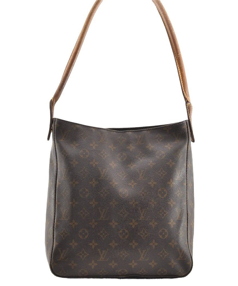 Authentic Louis Vuitton Monogram Looping GM Shoulder Bag M51145 LV 6114I