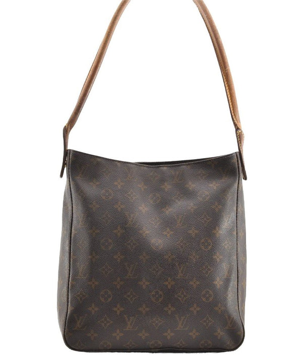 Authentic Louis Vuitton Monogram Looping GM Shoulder Bag M51145 LV 6114I