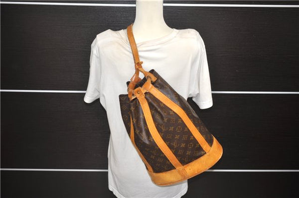 Authentic Louis Vuitton Monogram Randonnee PM Shoulder Bag M42243 LV 6115D