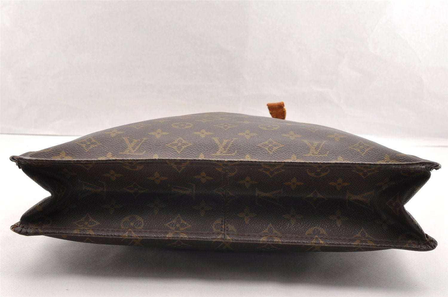 Authentic Louis Vuitton Monogram Sac Plat Hand Tote Bag Old Model LV Junk 6115I