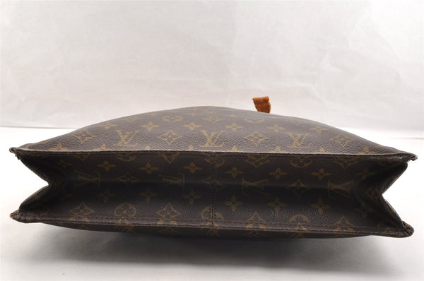 Authentic Louis Vuitton Monogram Sac Plat Hand Tote Bag Old Model LV Junk 6115I