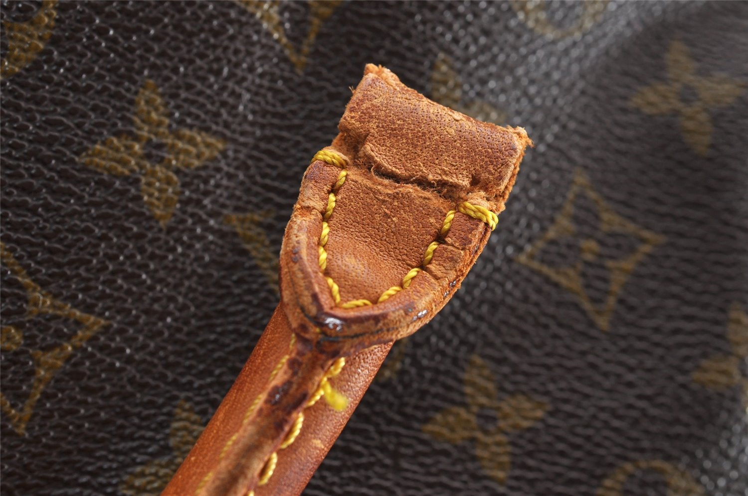 Authentic Louis Vuitton Monogram Sac Plat Hand Tote Bag Old Model LV Junk 6115I