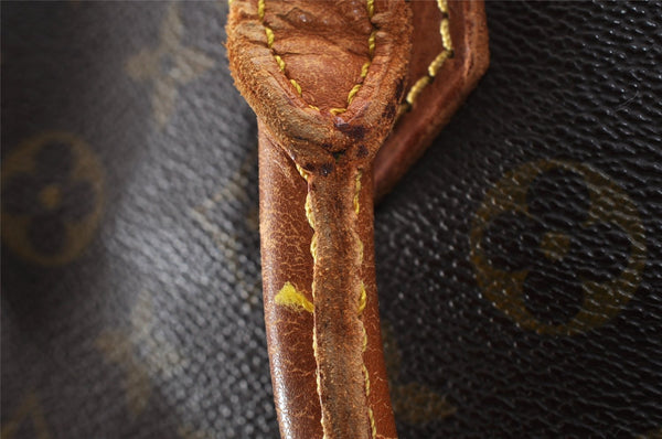 Authentic Louis Vuitton Monogram Sac Plat Hand Tote Bag Old Model LV Junk 6115I