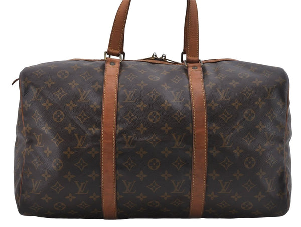 Authentic Louis Vuitton Monogram Sac Souple 45 Hand Boston Bag M41624 LV 6116D