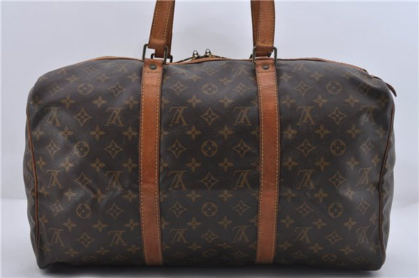 Authentic Louis Vuitton Monogram Sac Souple 45 Hand Boston Bag M41624 LV 6116D