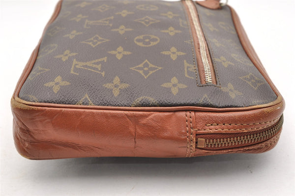 Authentic Louis Vuitton Monogram Pochette Sport Clutch Hand Bag Old Model 6116I