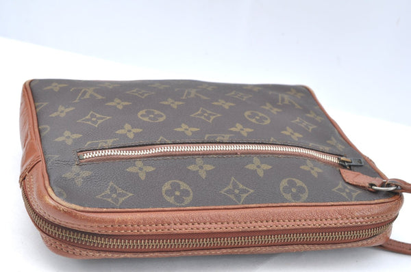 Authentic Louis Vuitton Monogram Pochette Sport Clutch Hand Bag Old Model 6116I