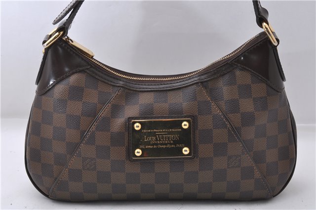 Authentic Louis Vuitton Damier Canvas Thames PM Shoulder Bag N48180 LV 6118D