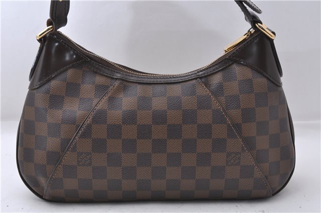 Authentic Louis Vuitton Damier Canvas Thames PM Shoulder Bag N48180 LV 6118D