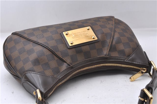 Authentic Louis Vuitton Damier Canvas Thames PM Shoulder Bag N48180 LV 6118D