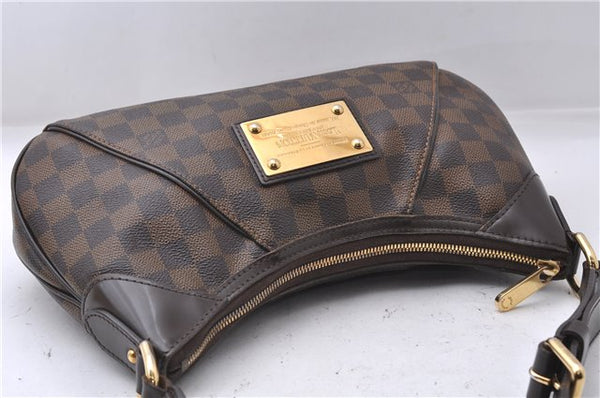 Authentic Louis Vuitton Damier Canvas Thames PM Shoulder Bag N48180 LV 6118D