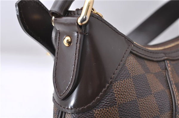 Authentic Louis Vuitton Damier Canvas Thames PM Shoulder Bag N48180 LV 6118D