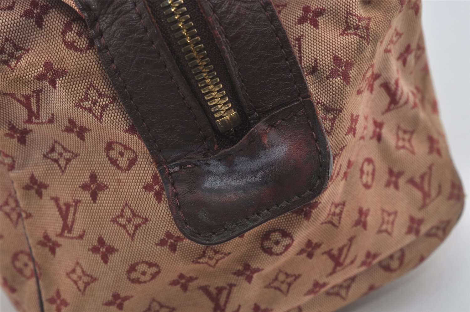 Authentic Louis Vuitton Monogram Mini Josephine GM Hand Bag Pink M92213 LV 6119I