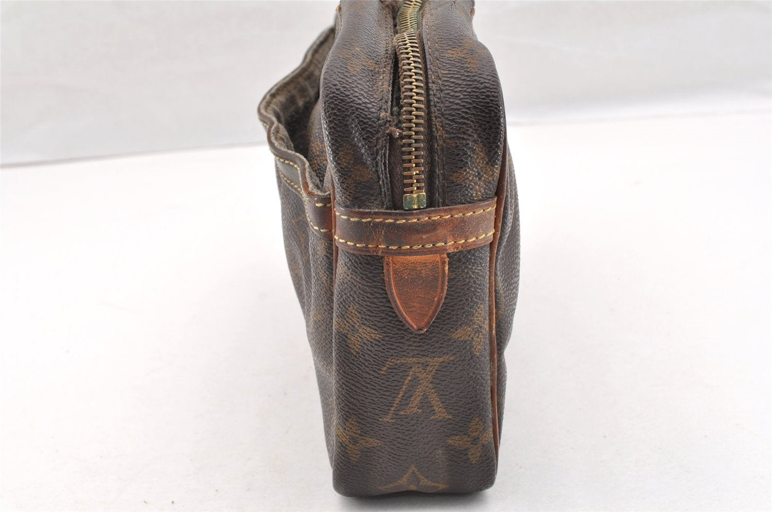 Authentic Louis Vuitton Monogram Compiegne 23 Clutch Hand Bag M51847 Junk 6120I