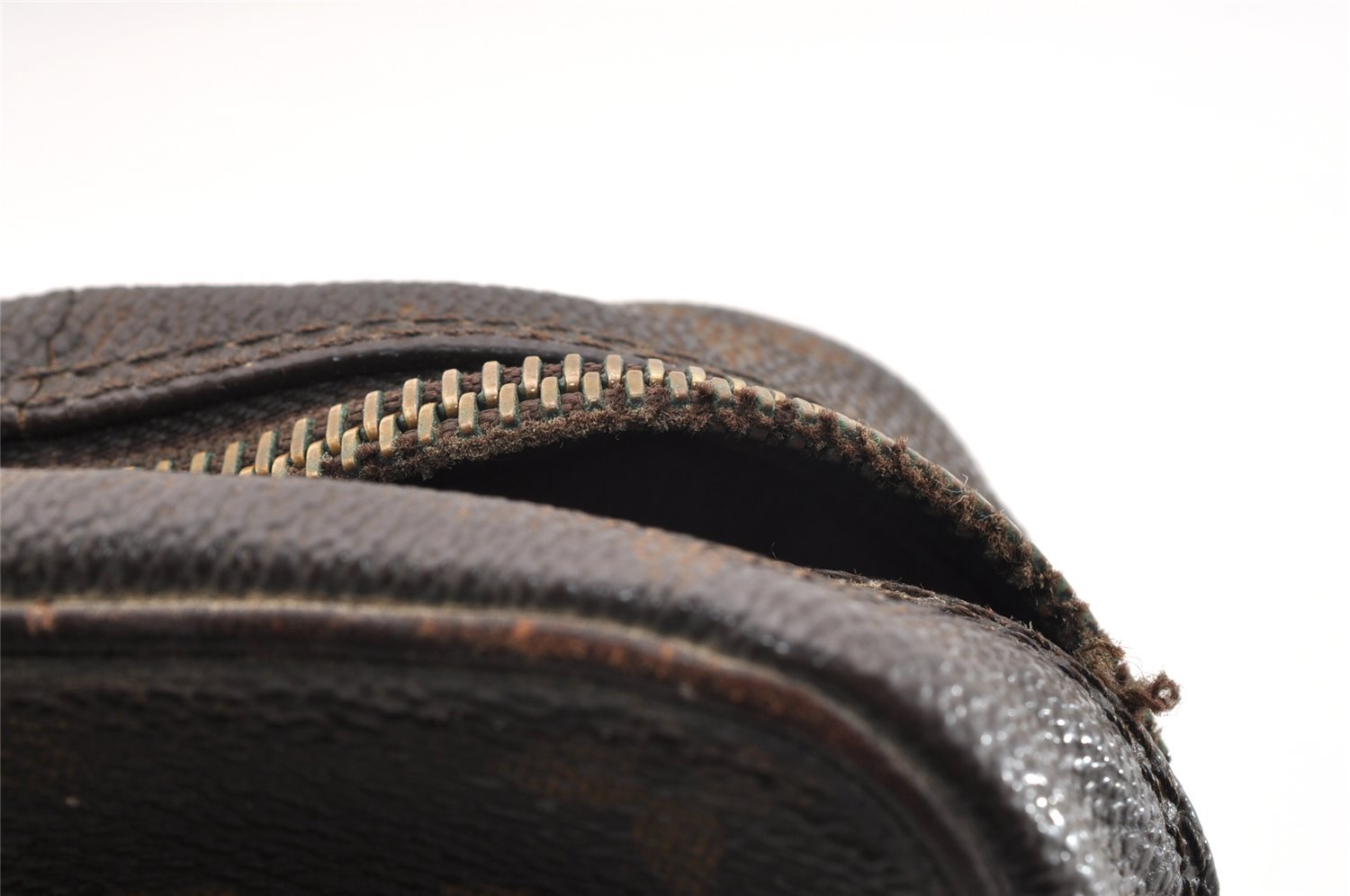 Authentic Louis Vuitton Monogram Compiegne 23 Clutch Hand Bag M51847 Junk 6120I