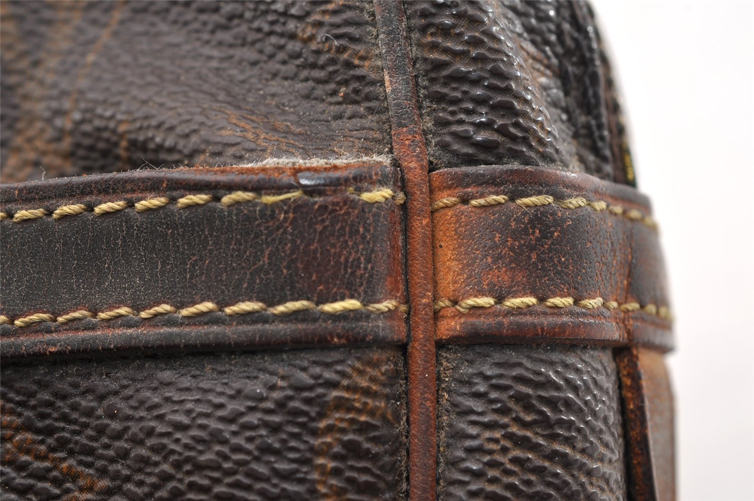 Authentic Louis Vuitton Monogram Compiegne 23 Clutch Hand Bag M51847 Junk 6120I