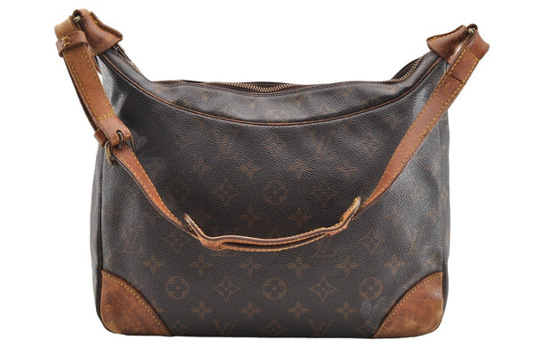 Authentic Louis Vuitton Monogram Boulogne 30 Shoulder Cross Bag M52165 LV 6121I