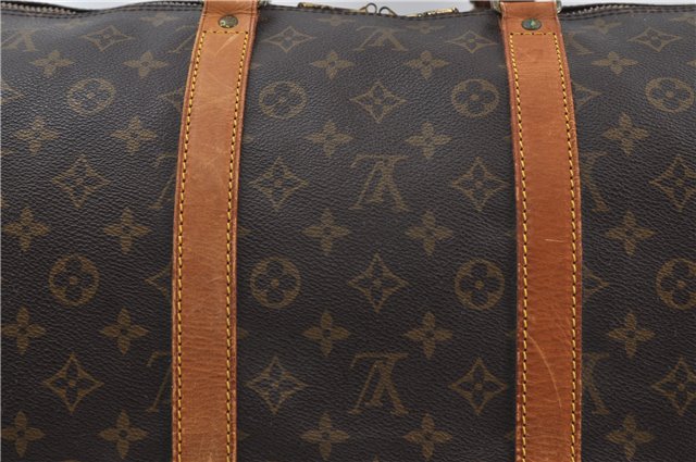 Auth Louis Vuitton Monogram Keepall Bandouliere 55 Boston Bag M41414 LV 6122D